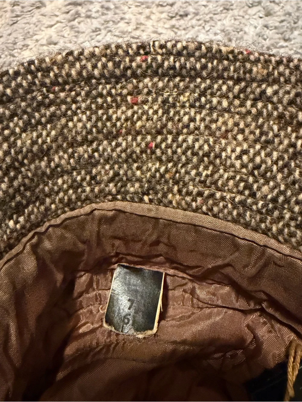 ⁠Vintage Abercrombie & Fitch Irish Tweed Walking Hat Wool Made in Ireland 7 5/8⁠